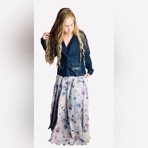NWT Boho Floral Skirt